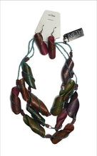 3 Strands Seed Beads with Curly Wood Necklace Set Multi Color by IVETH