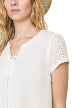 Chiffon Layered Lace Top with Jersey by IVETH